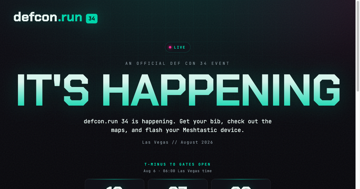defcon.run 34 — it's happening